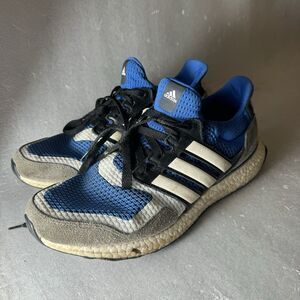 NICE Adidas UltraBoost 1.0 Men’s 10.5 S&L Blue Gray Athletic Running Shoe EF1982